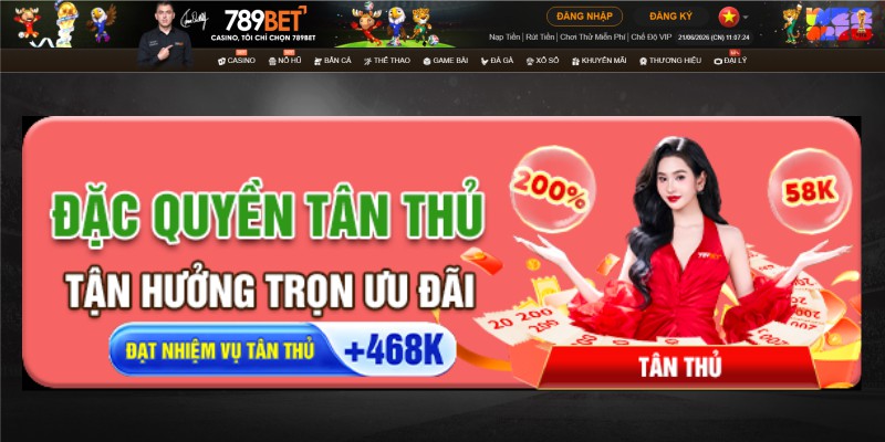 đặc quyền tân thủ 789bet