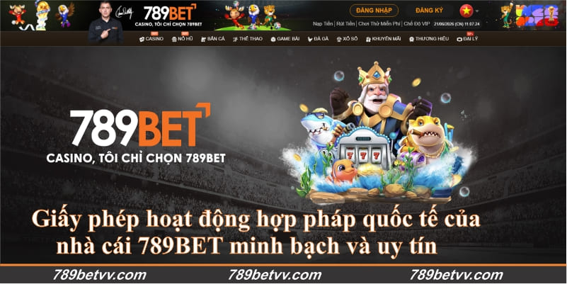 Giấy phép hoạt động hợp pháp quốc tế của nhà cái 789BET minh bạch và uy tín