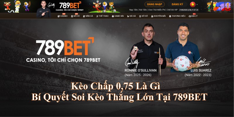 kèo chấp 0.75