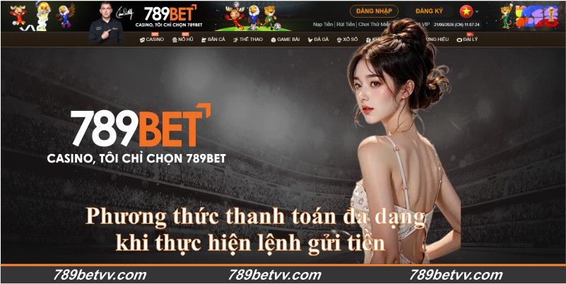 Phương thức thanh toán đa dạng khi thực hiện lệnh gửi tiền