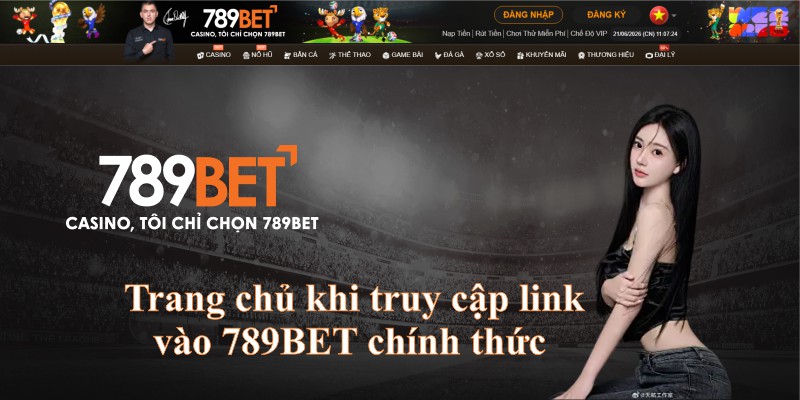 Trang chủ khi truy cập link vào 789BET chính thức