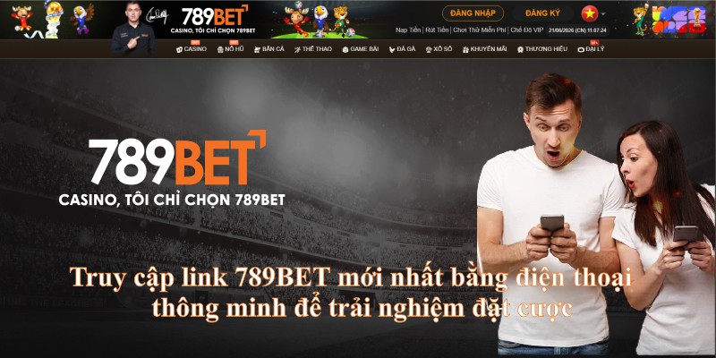Truy cập link 789BET mới nhất bằng điện thoại thông minh để trải nghiệm đặt cược