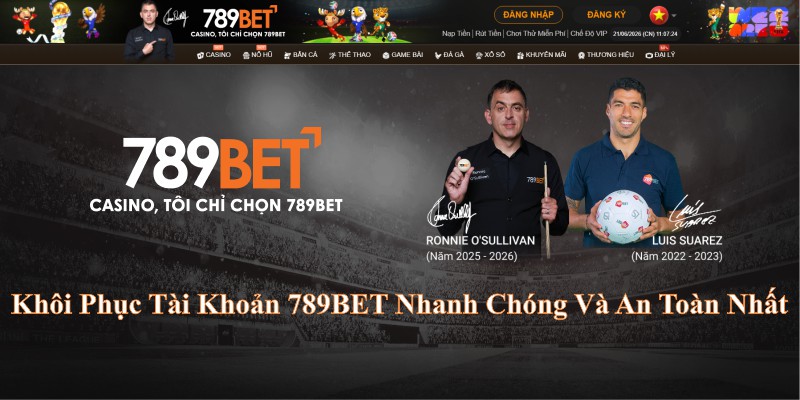 khôi phục tài khoản 789bet