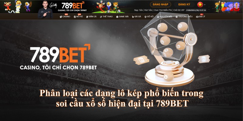 Phân loại các dạng lô kép phổ biến trong soi cầu xổ số hiện đại tại 789BET